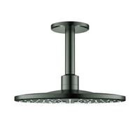 Grohe Rainshower SmartActive - Douche de tête 310, bras de douche 14 cm, 2 jets, Hard Graphite brossé 26477AL0