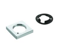 Grohe Grohe Rosace 48421 carrée pour robinets de lavabo sans tirette chrome Quantité:1