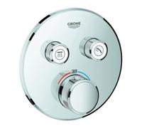 Grohe Grohe Set complet Grohtherm Smartcontrol chromé, rouge, thermostat encastré, 2 vannes d'arrêt Quantité:1