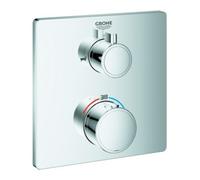 Grohe Grohe Set de montage complet Grohtherm chr, mitigeur thermostatique encastré baignoire avec inverseur 2 voies Quantité:1