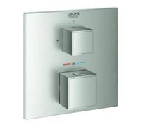 Grohe Grohe Set de montage Grohtherm Cube mitigeur thermostatique encastré, avec vanne d'arrêt, supersteel Quantité:1