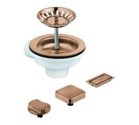 Grohe Grohe Siphon d'évier 40996 avec excentrique warm sunset brossé Quantité:1