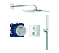Grohe Grohe Système de douche Grohtherm Cube encastré, avec pomme de tête, chrome Quantité:1