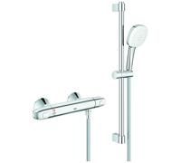 Grohe Grohtherm 1000 mitigeur bain 34820005 avec set de douche 600mm, chromé