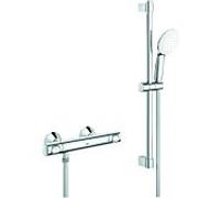 Grohe Grohe Grohtherm 500 Mitigeur thermostatique douche 34796_1 avec ensemble douche 600 mm chrome Quantité:1