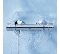 GROHE Mitigeur de douche mural Grohtherm 800 Chromé StarLight 34558000
