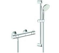 Grohe Grohtherm 800 thermostat de douche 34565001 chrome, avec garniture de douche Tempesta