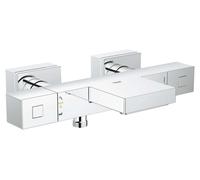 GROHE Mitigeur thermostatique bain-douche Grohtherm Cube – montage mural StarLight Chrome 34497000