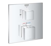 Grohe Grohtherm Cube - Mitigeur thermostatique encastré pour 2 sorties chrome 24155000