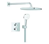 GROHE Grohtherm Cube système de douche, Tempesta 250 Cube Rainshower et Tempesta Cube 110 douchette à main, sans corps d'encastrement encastré, 1039950000