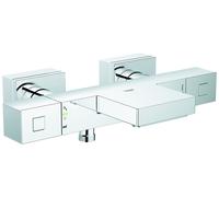GROHE Mitigeur thermostatique bain-douche Grohtherm Cube – montage mural StarLight Chrome 34497000