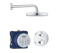 Grohe Grohtherm - Set de douche Tempesta 210 avec robinet de douche thermostatique encastré, chrom 34726000