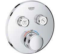 Grohe Grohtherm SmartControl 29119, kit de montage final, 2 robinets d'arrêt, chrome, 1 pièce.