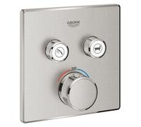 GROHE Grohtherm SmartControl Façade avec mitigeur thermostatique encastré 2 sorties 29124DC0
