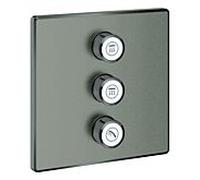 Grohe Grohtherm Smartcontrol garniture 29127AL0 graphite dur brossé, carré, vanne cachée 3 voies