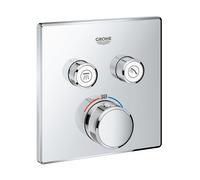 Grohe Grohtherm SmartControl mitigeur bain-douche encastrée avec thermostat StarLight Chrome 29124000