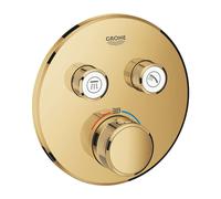 Grohe Grohtherm SmartControl - Mitigeur de douche thermostatique encastré avec 2 soupapes, Cool Sunrise 29119GL0