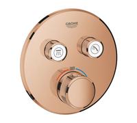 Grohe Grohtherm SmartControl - Mitigeur de douche thermostatique encastré avec 2 soupapes, Warm Sunset 29119DA0