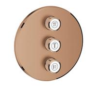 Grohe Grohtherm SmartControl - Mitigeur encastré avec 3 sorties, Warm Sunset brossé 29122DL0