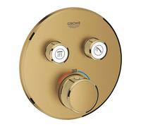 Grohe Grohtherm SmartControl - Mitigeur thermostatique de douche à encastrer, 2 sorties, Cool Sunrise brossé 29119GN0