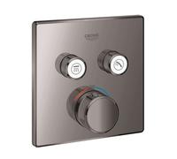 Grohe Grohtherm SmartControl - Mitigeur thermostatique encastré avec 2 soupapes, Hard Graphite 29124A00