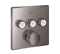 GROHE Mitigeur thermostatique encastré Grohtherm SmartControl 29126A00 Graphite dur 3 vannes d'arrêt