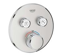 Grohe Grohtherm SmartControl - Mitigeur thermostatique encastré de douche, 2 sorties, supersteel 29119DC0