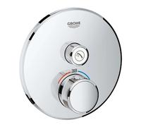 GROHE Mitigeur douche encastré Grohtherm SmartControl 29118000 - 1 sortie, vanne d'arrêt, chromé