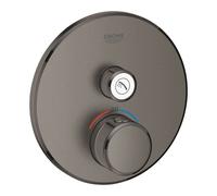 Grohe Grohtherm SmartControl - Mitigeur thermostatique encastré de douche avec 1 sortie, Hard Graphite brossé 29118AL0