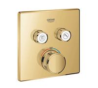 Grohe Grohtherm SmartControl - Mitigeur thermostatique encastré pour 2 appareils, Cool Sunrise 29124GL0