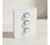 Grohe Grohtherm SmartControl Panneau de contrôle 3 sorties Blanc, chrome, 29158L