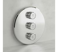 Grohe Grohtherm SmartControl Panneau de contrôle 3 sorties Finition inox brossé
