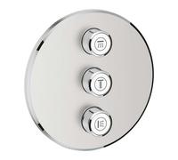 Grohe Grohtherm SmartControl - Panneau trois sorties encastré, supersteel 29122DC0