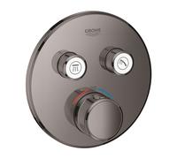 Grohe Grohtherm SmartControl - Robinet thermostatique encastré, 2 sorties, Hard Graphite 29119A00