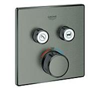 Thermostat Grohe Grohtherm SmartControl avec deux vannes d'arrêt, 29124AL0, Couleur: graphite dur brossé