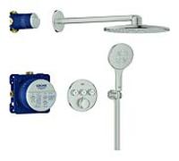 Grohe Grohtherm Smartcontrol système de douche 34863DC0 encastré, super acier