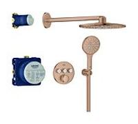 Grohe Grohtherm Smartcontrol système de douche 34863DL0 encastré, coucher de soleil chaud brossé