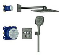 Grohe Grohtherm Smartcontrol système de douche 34864AL0 encastré, graphite dur brossé