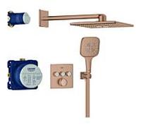 Grohe Grohtherm Smartcontrol système de douche 34864DL0 encastré, coucher de soleil chaud brossé