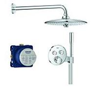 Grohe Grohtherm Smartcontrol système de douche encastré 34744000 avec thermostat encastré, chromé