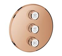Grohe Grohtherm SmartControl - Télécommande à trois voies encastré, Warm Sunset 29122DA0