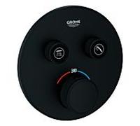 GROHE Thermostat Grohtherm SmartControl 29507 - 2 vannes d'arrêt pour 35604 - noir fantôme