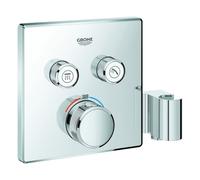 Grohe Grohtherm SmartControl thermostat avec deux vannes d'arrêt, support de douche intégré, 29125000