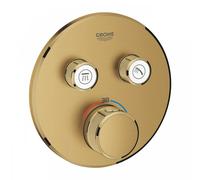 Grohe - Grohtherm Smartcontrol, Thermostatique pour installation encastrée 2 sorties, Cool Sunrise brossé (29119GN0)