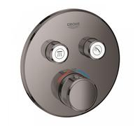 Grohe - Grohtherm Smartcontrol, Thermostatique pour installation encastrée 2 sorties, Hard Graphite (29119A00)