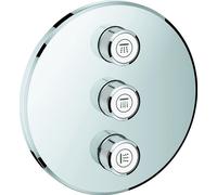 Grohe Grohtherm SmartControl vanne à 3 voies dissimulée, rosace murale ronde, 29122000