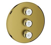 Grohe Grohtherm SmartControl vanne à 3 voies dissimulée, rosace murale ronde, 29122GN0, Couleur: lever de soleil frais brossé