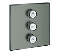 Grohe Grohtherm SmartControl vanne cachée à 3 voies, 29127AL0, Couleur: graphite dur brossé
