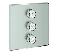 Grohe Grohtherm SmartControl vanne cachée à 3 voies, 29127DC0, Couleur: acier super