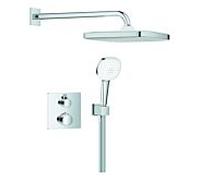 Grohe Grohe Système de douche encastré Grohtherm 103995 carré 2 ASV pour cadre de douche Mono chromé Quantité:1